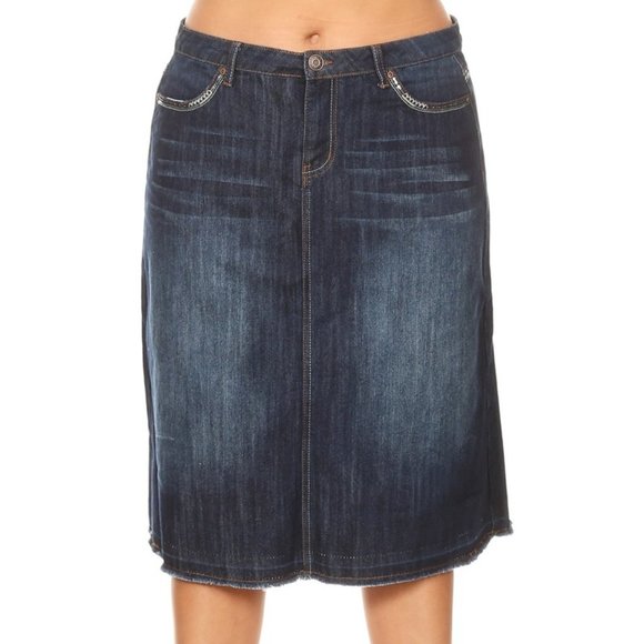 Denim Skirt *Plus Size* - Picture 1 of 4